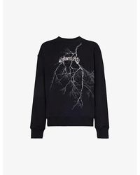 Givenchy - Graphic-print Boxy-fit Cotton-jersey Sweatshirt - Lyst