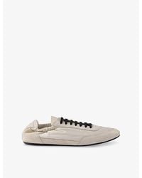 Prada - Collapse Re-Nylon And Suede Low-Top Trainers - Lyst