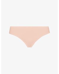 Hanro - Seamless Midi Stretch-Cotton Briefs - Lyst