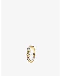 Sif Jakobs - Sardinien 18Ct-Plated 925 Sterling- And Multicoloured Cubic Zirconia Ring - Lyst