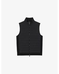 Reiss - Newford Funnel-Neck Quilted Gilet - Lyst