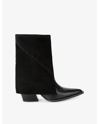 Steve Madden - Mccoy Leather And Suede Knee-High Boots - Lyst