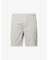 Arne - Garment-Dyed Cargo-Pocket Stretch-Cotton Shorts - Lyst