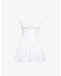 House Of Cb - Ophelia Floral-Print Chiffon Mini Dress - Lyst