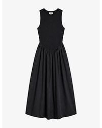 Ro&zo - Sleeveless Jersey-Bodice Cotton Midi Dress - Lyst