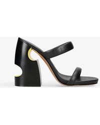 Off-White c/o Virgil Abloh - Pop Meteor Leather Heeled Mules - Lyst