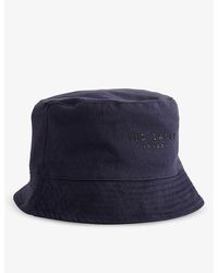 Ted Baker - Bennjie Logo-embroidered Cotton-blend Bucket Hat - Lyst