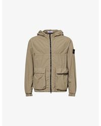 Stone Island - Smerigliato Hooded Short Woven Parka Jacket - Lyst