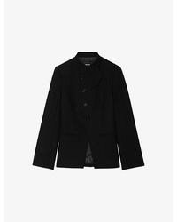 Zadig & Voltaire - Verysa Rhinestone-Embellished Stretch-Woven Blazer - Lyst