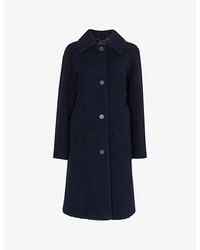 Whistles - Romy Collared Boucle Wool-Blend Coat - Lyst