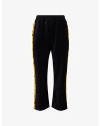 BBCICECREAM - Logo-Printed Trim Straight-Leg Velour Tracksuit Bottoms - Lyst