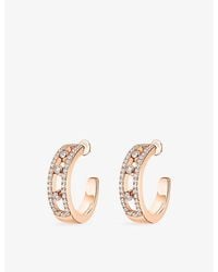 Messika - Move Classique 18Ct And 0.52Ct Diamond Hoop Earrings - Lyst