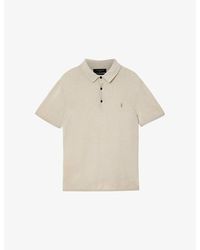 AllSaints - Mode Short-Sleeve Merino Wool Polo Shirt - Lyst