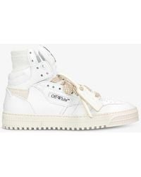 Off-White c/o Virgil Abloh - Off- C/o Virgil Abloh Off-court 3.0 Brand-tag Leather High-top Trainers - Lyst