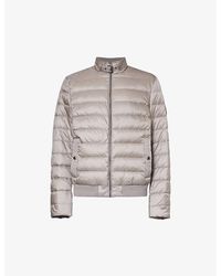 Belstaff - Circuit Funnel-neck Brand-patch Shell-down Jacket - Lyst