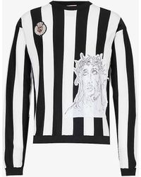 424 - Soccer Brand-motif Knitted Sweatshirt - Lyst