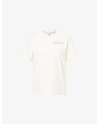Sporty & Rich - Vendome La Brand-Print Cotton-Jersey T-Shirt - Lyst