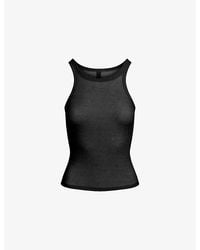 Skims - Sheer Rib Cotton-Blend Tank Top - Lyst