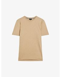 Ted Baker - Zeppel Regular-fit Cotton And Cashmere-blend T-shirt - Lyst
