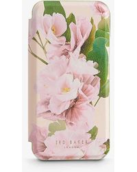Ted Baker - Lirios Floral-print Mirrored Iphone 12 And 12 Pro Phone Case - Lyst