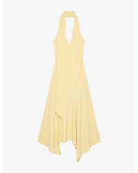 OMNES - Divina Scarf Stretch-Modal Jersey Midi Dress - Lyst