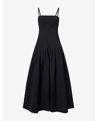 ME+EM - Drop Waist Wool-Blend Maxi Dress - Lyst