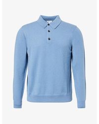 Sunspel - Long-Sleeve Cashmere Polo Shirt - Lyst