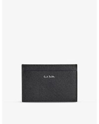 Paul Smith - Brand-foiled Leather Card Holder - Lyst
