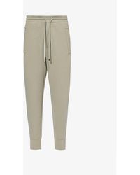 Emporio Armani - Slip-pocket Drawstring-waist Stretch Cotton-blend jogging Bottoms - Lyst