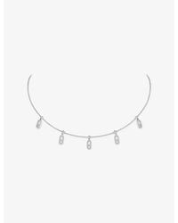 Messika - Move Uno Drop Pendant Pavé 18Ct And 0.61Ct Diamond Necklace - Lyst