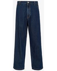 Prada - Washed Wide-leg Regular-fit Jeans - Lyst