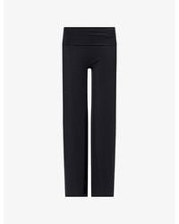 WE Are Tala - Softset Fold-Waist Wide-Leg Stretch Trousers - Lyst