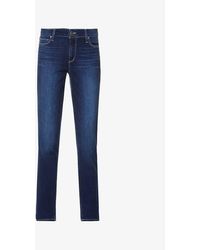 PAIGE - Brigitte Skinny Cropped High-rise Jeans - Lyst