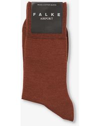 FALKE - Airport Stretch Wool-blend Socks - Lyst