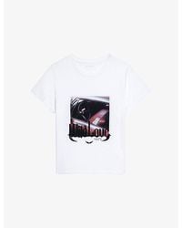 Zadig & Voltaire - Alys Graphic-Print Cotton-Jersey T-Shirt - Lyst