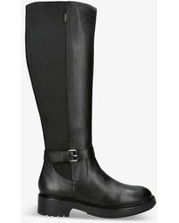 Carvela Kurt Geiger - Margot Buckle-embellished Leather High-leg Boots - Lyst