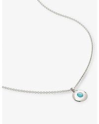 Monica Vinader - December Birthstone Sterling- And Necklace - Lyst