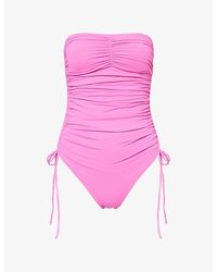 Melissa Odabash - Sydney Bandeau Swimsuit - Lyst