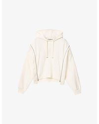 AllSaints - Ciara Side-Zip Relaxed-Fit Cotton Hoody - Lyst
