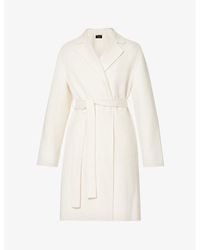 JOSEPH - Cenda Belted Wool And Cashmere-blend Coat - Lyst