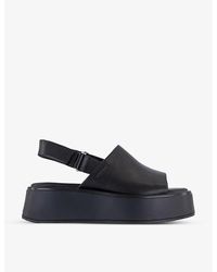 Vagabond Shoemakers - Courtney Slingback Platform Leather Sandals - Lyst