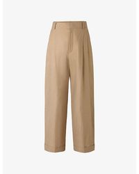 Soeur - Watson Wide-Leg High-Rise Cotton Trousers - Lyst