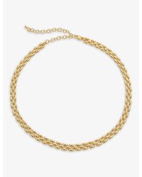 Monica Vinader - Heirloom 18Ct-Plated Vermeil Sterling- Chain Necklace - Lyst