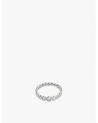 Monica Vinader - Lab Grown Sterling- And 0.057Ct Lab-Grown Diamond Eternity Ring - Lyst