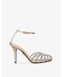 ALEVI - Penelope 95 Satin Pumps - Lyst