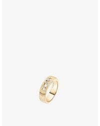 Messika - Move Noa Chiseled 18Ct And 0.1Ct Diamond Ring - Lyst