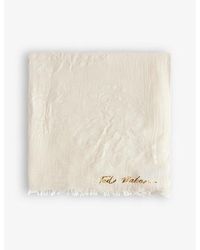 Ted Baker - Keliee Logo-print Frayed Cotton-blend Scarf - Lyst