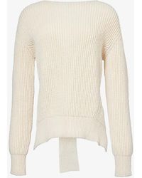 Jil Sander - Self-tie Relaxed-fit Cotton And Wool-blend Jumper - Lyst