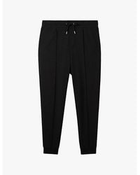 Reiss - Premier Regular-Fit Mid-Rise Stretch-Jersey Jogging Bottoms - Lyst