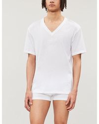 Hanro - Cotton Sporty Cotton-jersey T-shirt Xx - Lyst